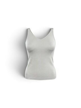 Women's V-Neck Tank Top - White